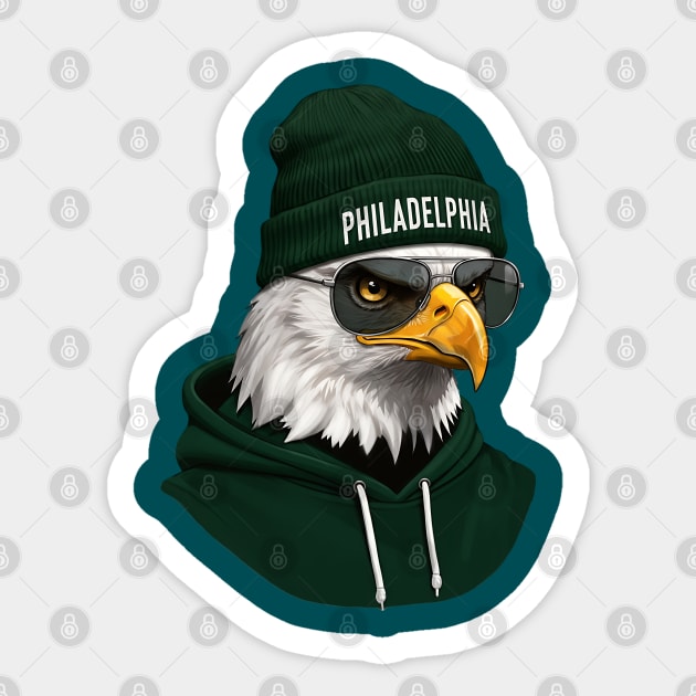 Philadelphia Spirit Animal Eagle Sticker by UrbanLifeApparel